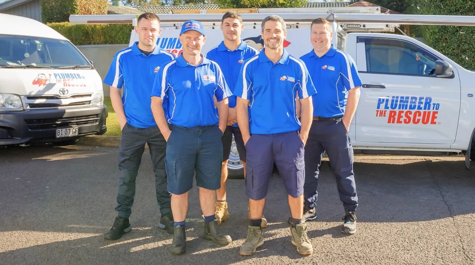 Plumber To The Rescue team